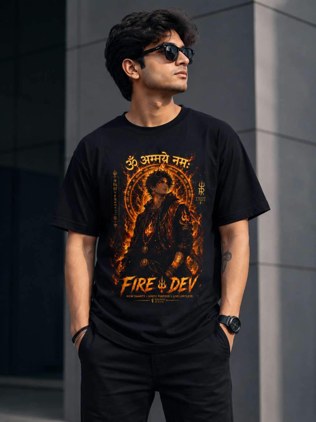 Fire Dev — Limited Edition | Modern Rishie Oversized Streetwear Tee