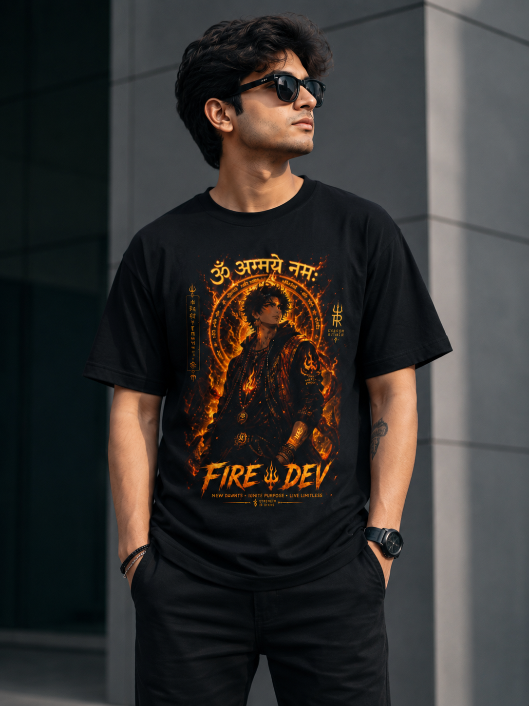Fire Dev — Limited Edition | Modern Rishie Oversized Streetwear Tee